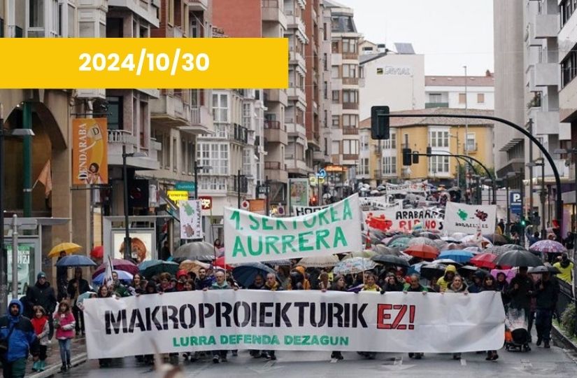 “Makroproiekturik Ez!” mobilizazioaren harira